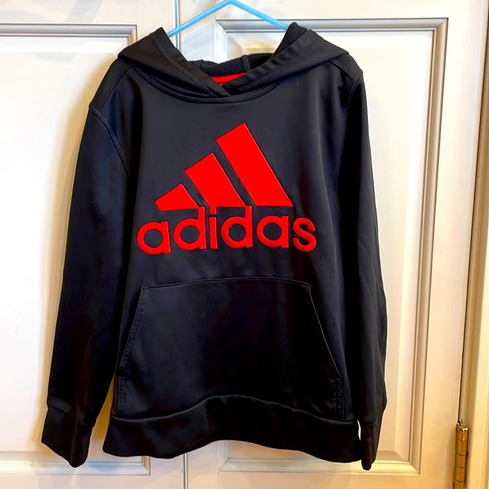 Adidas hooded sweatshirt.